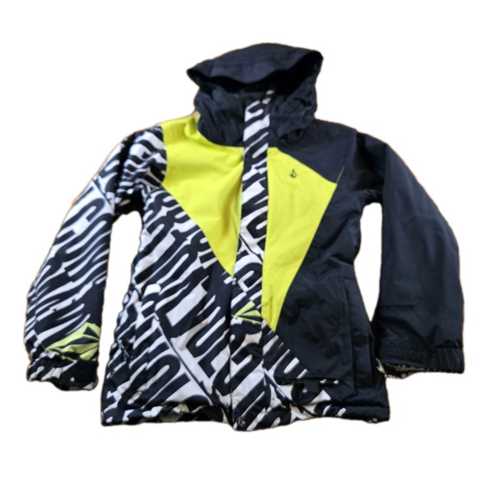 Volcom Ripper Insulated Snowboarding Jacket‎ Coat Hood Inner Graphic Youth Small